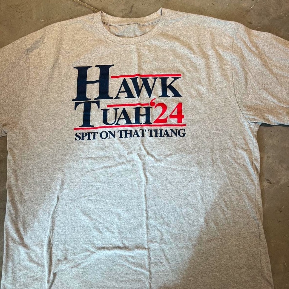 Hawk tuah t shirt Fits